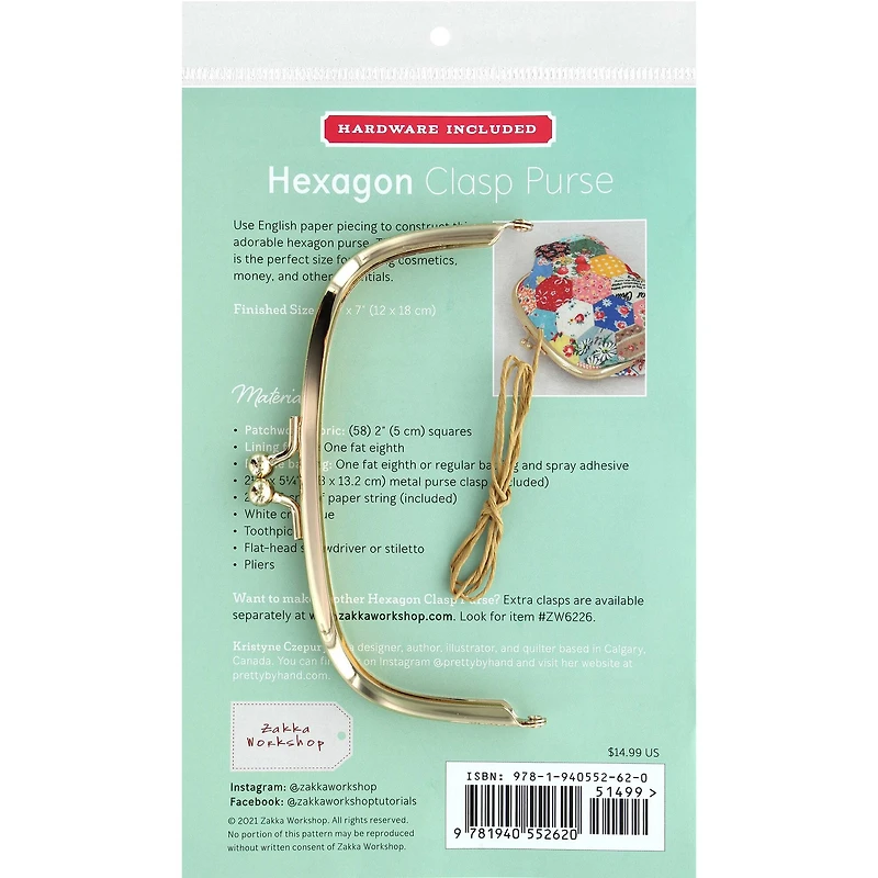 Zakka Workshop Hexagon Clasp Purse Kit
