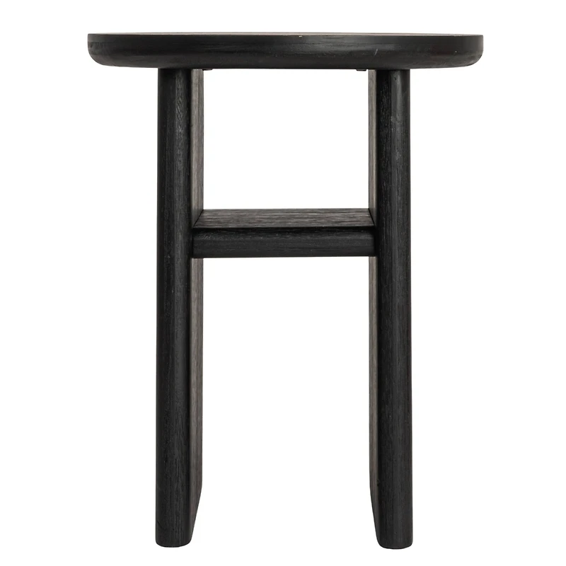 Hello Honey® Black Sturdy Fir Wood Side Table