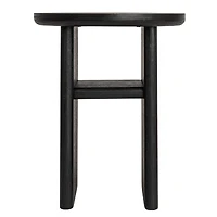 Hello Honey® Black Sturdy Fir Wood Side Table