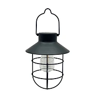 9" Black Hanging Solar Lantern by Ashland®