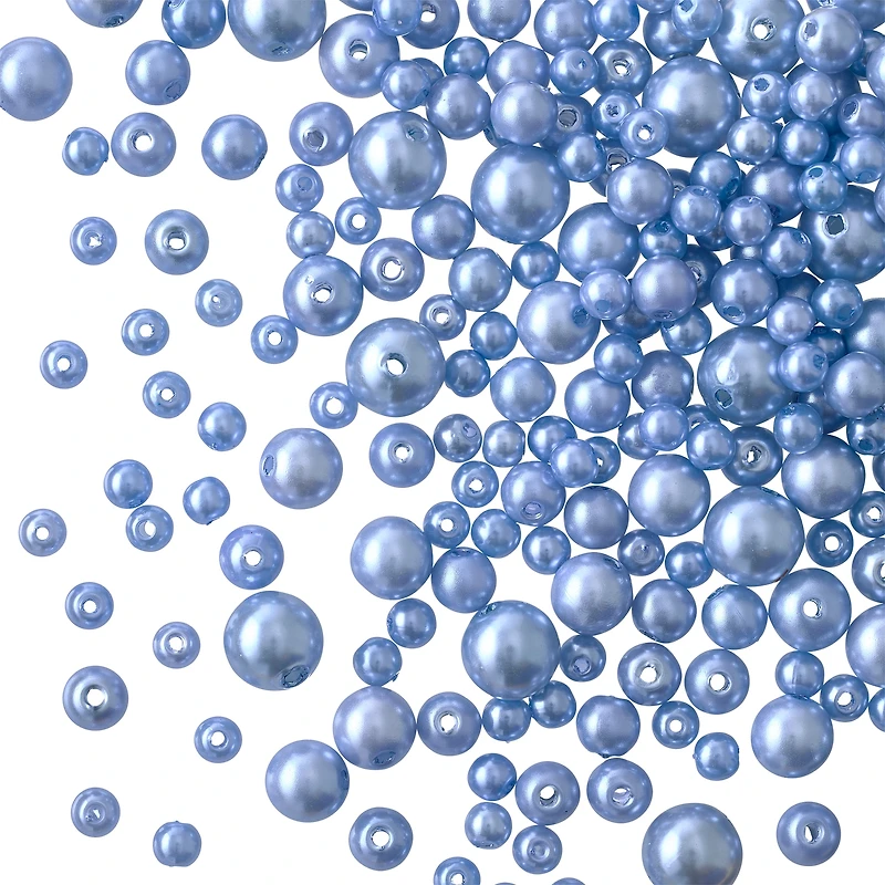 Plastic Round Pearl Beads by Bead Landing