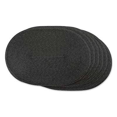 DII® Oval Plastic Woven Placemats