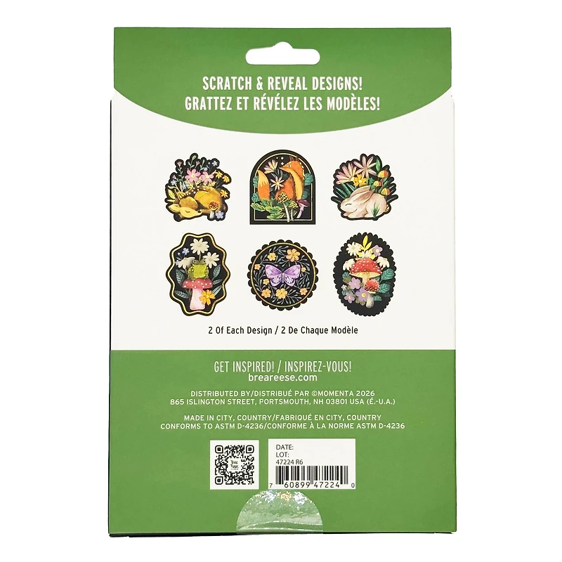 Brea Reese™ Woodland Spring Scratch Art Stickers