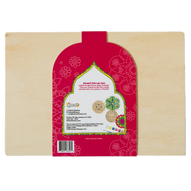 Kulture Khazana Make Your Own Rangoli Coaster Kit