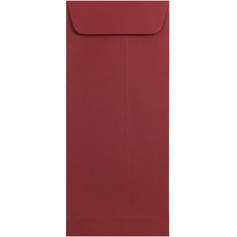 JAM Paper 4.125" x 9.5" Dark Red Policy Business Premium Envelopes