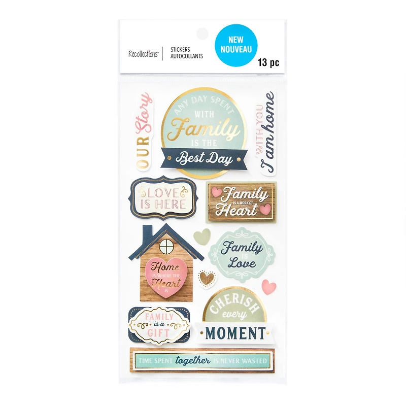 Family Pack Dimensional Stickers by Recollections™