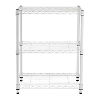Honey Can Do White 3-Tier Heavy-Duty Adjustable Shelving Unit