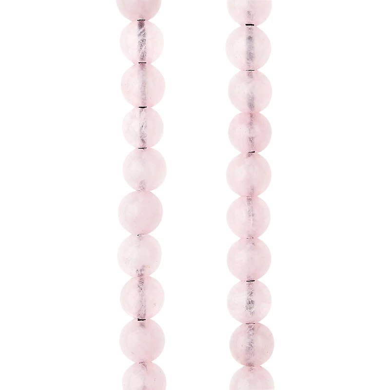 Rose Quartz Round Beads, 8mm by Bead Landing™