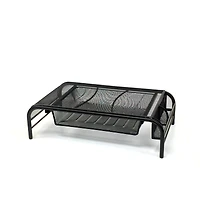 Mind Reader Metal Mesh Monitor Stand & Desk Organizer