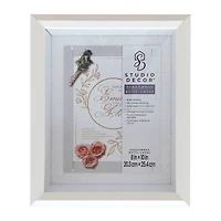 White Beveled Shadow Box by Studio Décor
