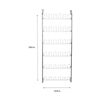 Organize It All 18 Pair Over the Door Shoe Rack