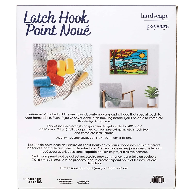 Leisure Arts® Landscape Latch Hook Kit