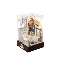 Wizardi Dessert Café Miniature Dollhouse Roombox Kit