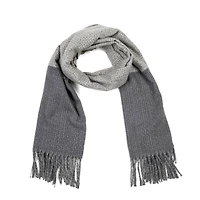 Glitzhome® 75" Gray Scarf with Tassels