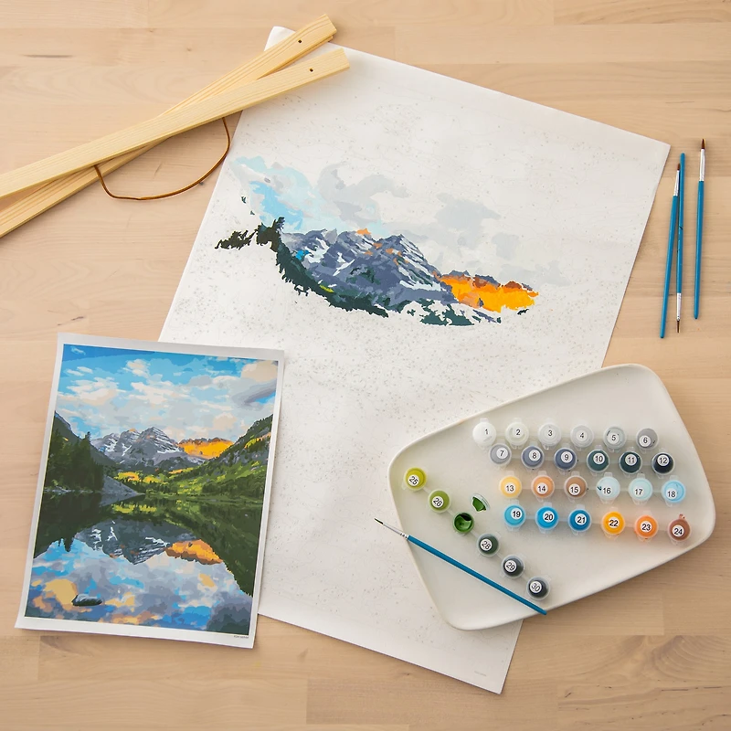 Mountain Scene Paint-by-Number Kit by Artist's Loft™ Necessities™ 