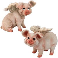 Design Toscano Hog Heaven Flying Pigs Statue Collection Set