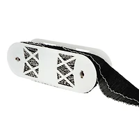 2.6" Black with White Scallop Ruffle Trim by Celebrate It®