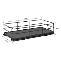 Organize It All Matte Black Slide Out Shelf Organizer
