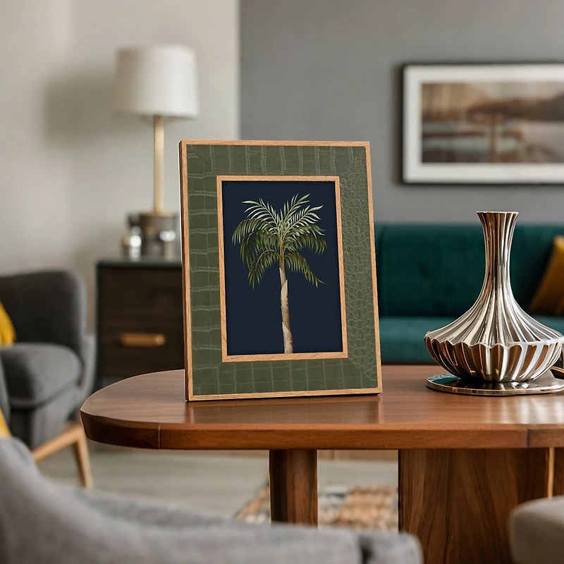 5" x 7" Green Faux Crocodile Tabletop Frame by Ashland®