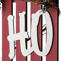 4ft. Red & White Ho Ho Ho Wall Sign