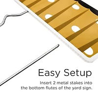 Kate Aspen® Black & Gold Birthday Yard Sign Set