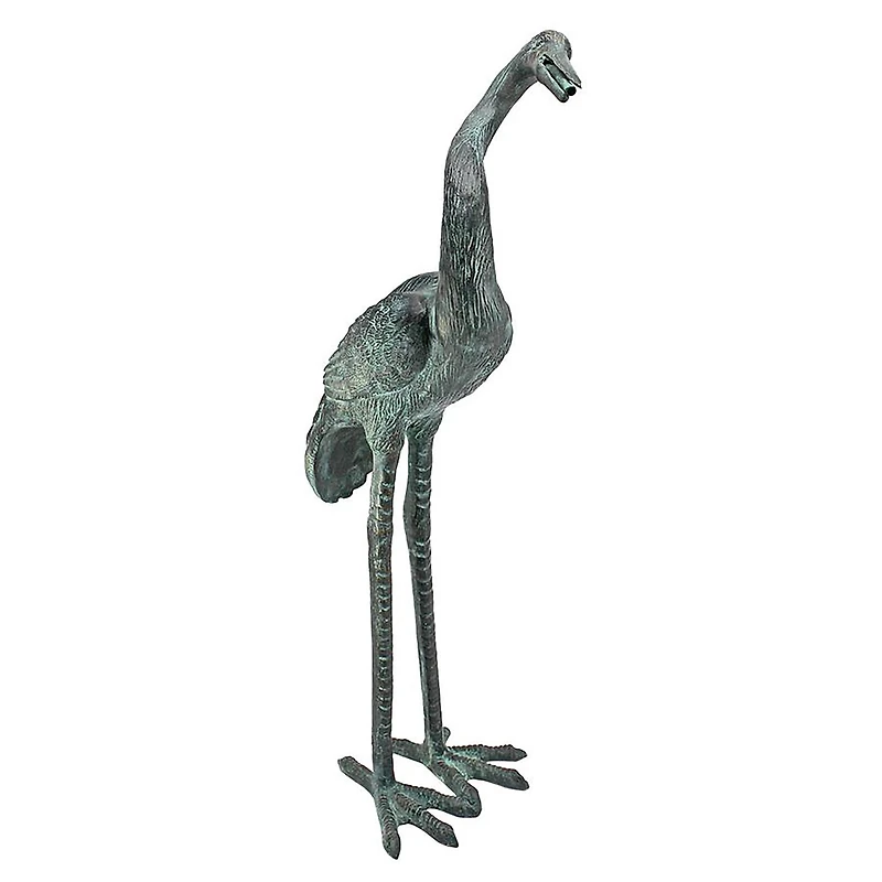 Design Toscano Medium Bronze Curved Neck Crane