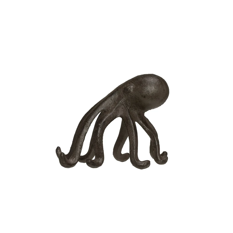 Hello Honey® 5" Dark Brown Cast Iron Octopus Phone Tablet Stand