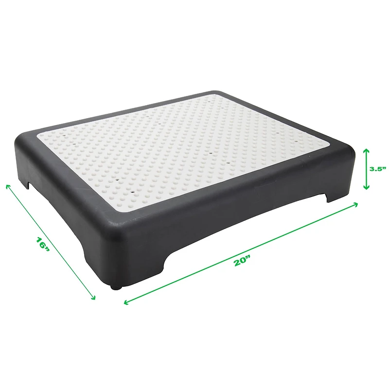 Mind Reader 20" Black Plastic Step Stool