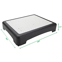 Mind Reader 20" Black Plastic Step Stool