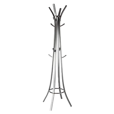 Dark Grey Metal Industrial Coat Rack, 70" x  23" x  23"