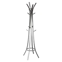 Dark Grey Metal Industrial Coat Rack, 70" x  23" x  23"