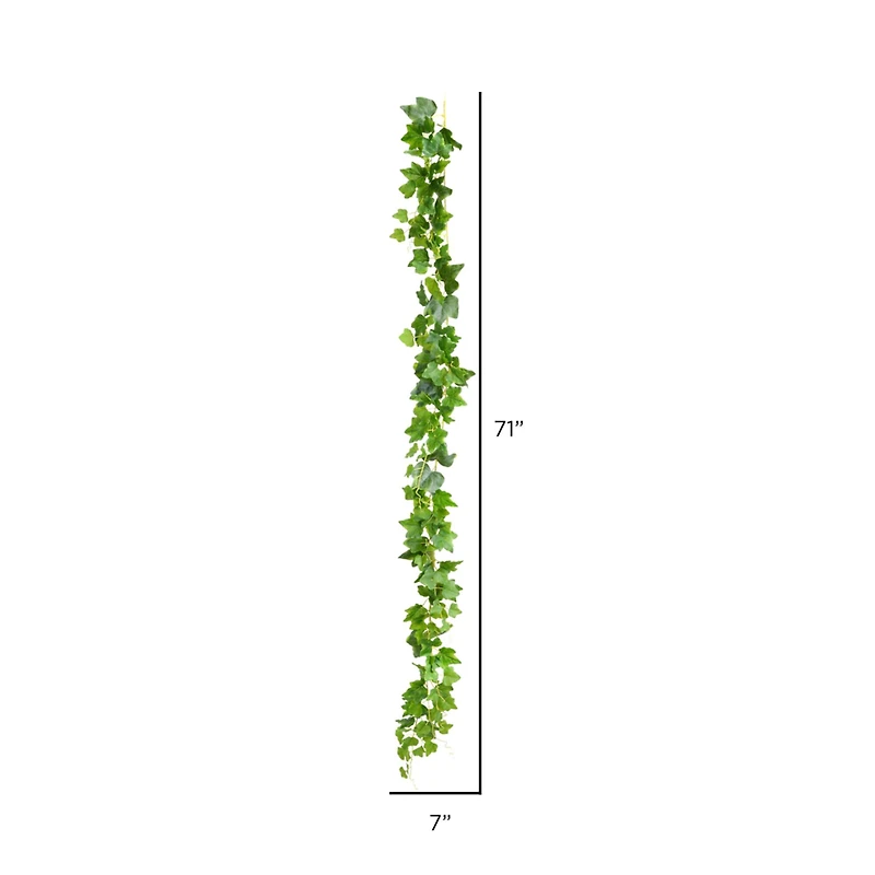 71" Artificial Green Frosted Ivy Vine, 3ct.