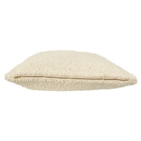Hello Honey® Cream Woven Cotton Bouclé Pillow