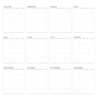 TF Publishing Undated Dry Erase Large Wired Hanging Vertical Wall Calendar