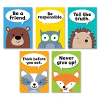 Creative Teaching Press® Inspire U Woodland Friends Character Traits Poster Set, 5ct.