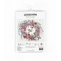 Letistitch Hummingbird Wreath Counted Cross Stitch Kit