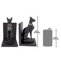 Design Toscano 8.5" Bastet Cat Goddess of Ancient Egypt Sculptural Bookends