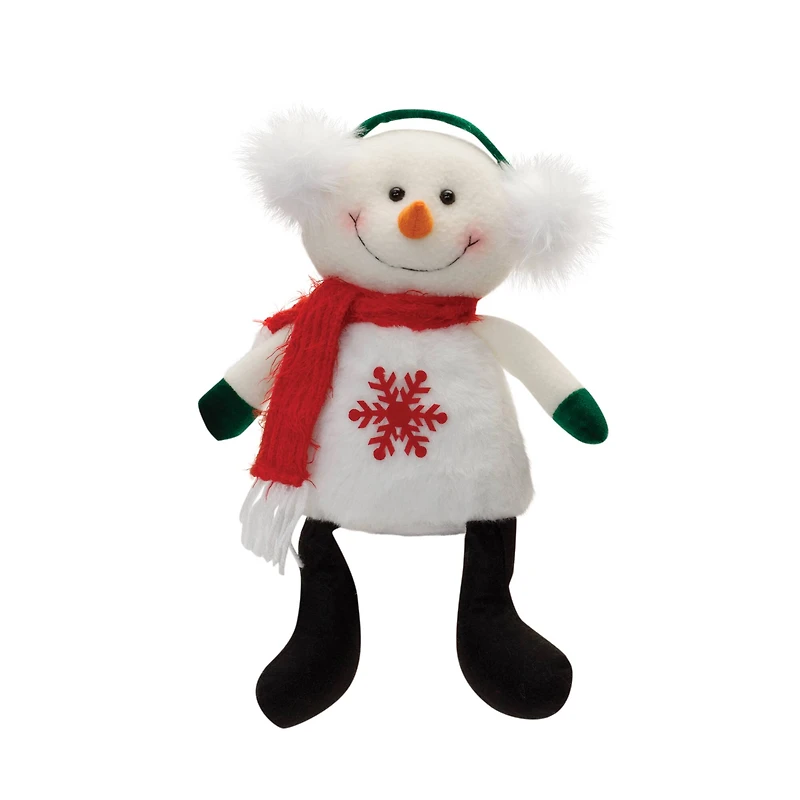Plush Snowman Shelf Sitter, Set of 2