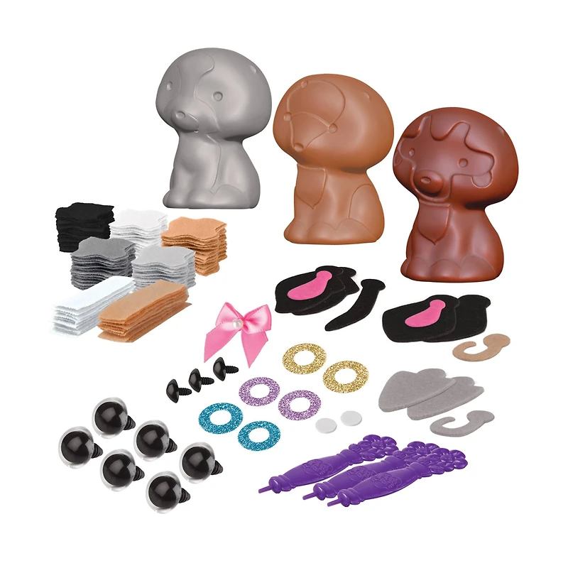 Assorted PlushCraft™ 3D Fabric Craft Mini Pack