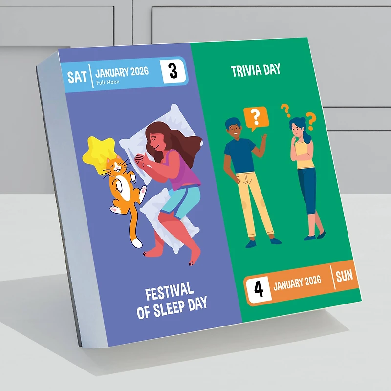 2026 Every Day's A Holiday Daily Desktop Calendar