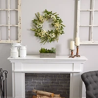 13" Succulent Garden with Concrete Planter 