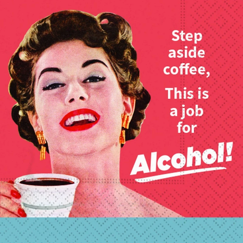 JAM Paper Step Aside Coffee Cocktail Napkins, 40ct.