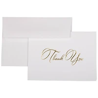 JAM Paper 5.375" x 7.75" Elegant Thank You Cards & Envelopes, 25ct.