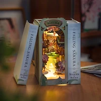 Rolife® Falling Sakura DIY Book Nook Shelf Insert Kit