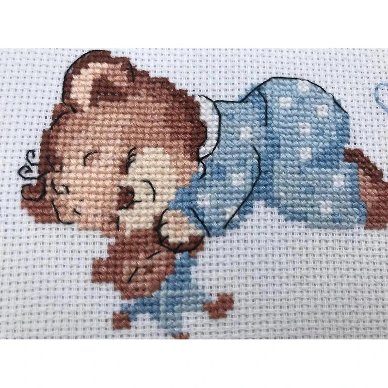 RIOLIS Boys Birth Announcement Counted Cross Stitch Kit R1124