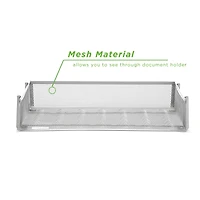 Mind Reader 2 Pack Silver Stackable Metal Mesh Organizer