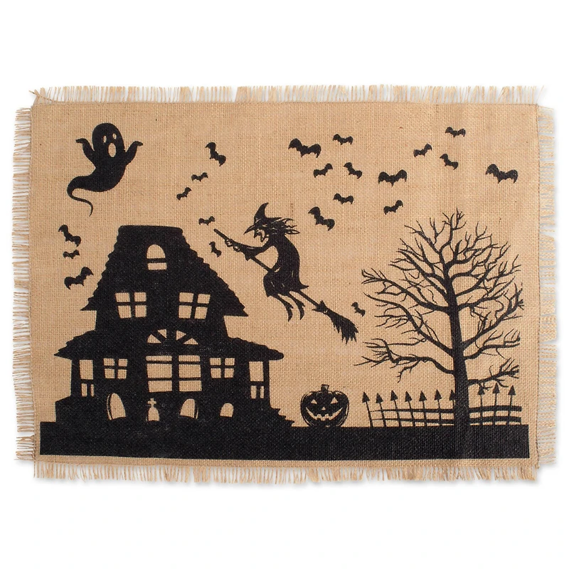 DII® Haunted House Burlap Placemat Set