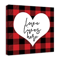 Love Lives Here Canvas Wall Art