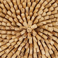 The Novogratz Brown Overlapping Reclaimed Wood Wall Décor