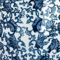 Hello Honey® 8'' Blue & White Ceramic Ginger Jar with Lid